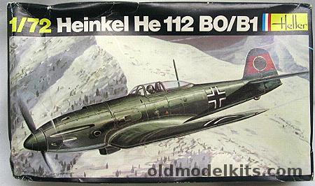 Heller 1/72 Heinkel He-112 B0 / B1 German or Romanian Markings, 240 plastic model kit